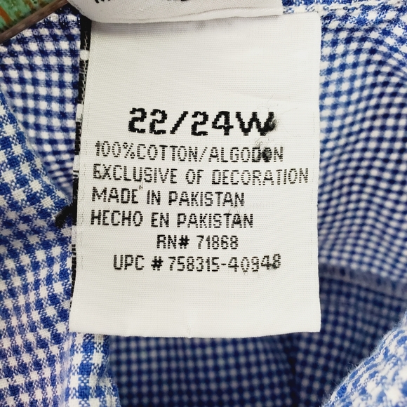 Vtg 90's Tweety Bird "How About Never" Gingham Top - Picture 7 of 8